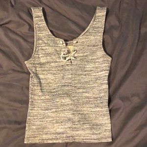 Hollister gray crop top